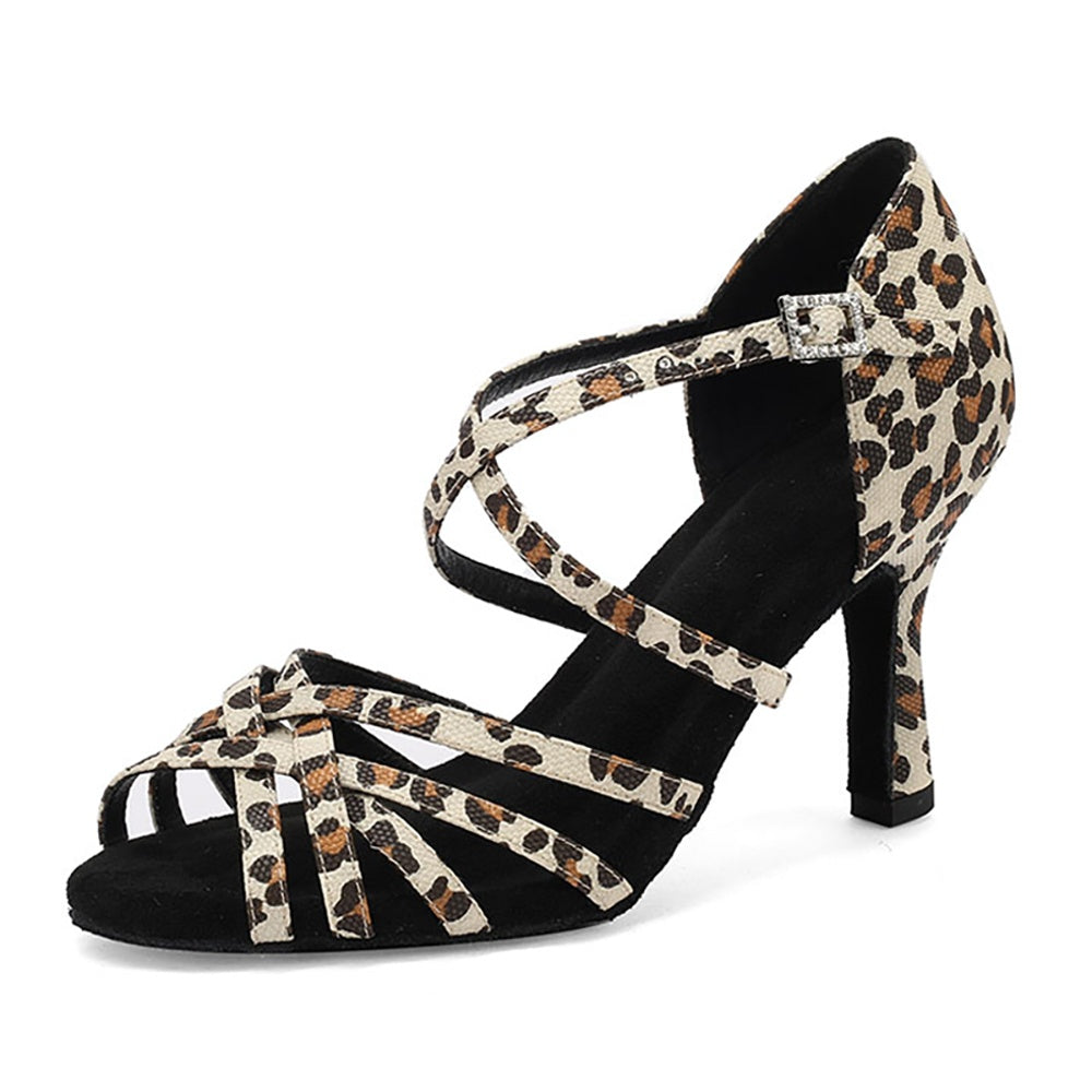 Cross Strap Open Toe Dance Shoes