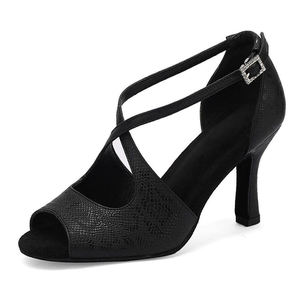 Open Toe Cross Strap Dance Shoes